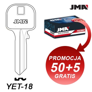 ~ JMA 060 - klucz surowy - YET-18 - pakiet 55 szt.